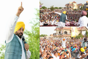 ਮੁੱਖ ਮੰਤਰੀ ਭਗਵੰਤ ਸਿੰਘ ਮਾਨ ਨੇ ਮੋਗਾ ਵਿੱਚ ਲੋਕ ਮਿਲਨੀ ਪ੍ਰੋਗਰਾਮ ਵਿੱਚ ਵਿਸ਼ਾਲ ਇਕੱਠ ਨੂੰ ਸੰਬੋਧਨ ਕੀਤਾ