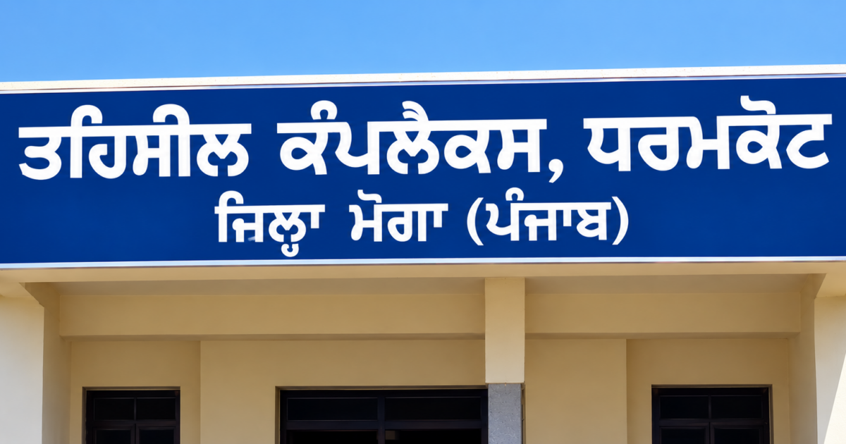 ਧਰਮਕੋਟ ਤਹਿਸੀਲ ਨੂੰ ਨਹੀਂ ਮਿਲਿਆ ਪੱਕਾ ਤਹਿਸੀਲਦਾਰ, ਰਜਿਸਟਰੀਆਂ ਕਰਵਾਉਣ ਲਈ ਲੋਕ ਖੱਜਲ-ਖੁਆਰ